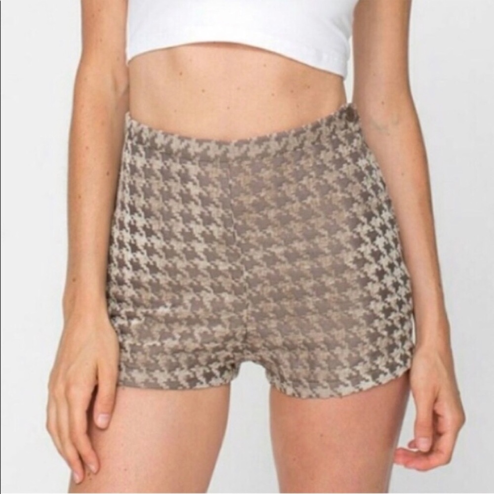 American Apparel Houndstooth Shorts